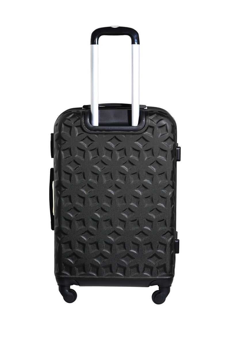KTMC ABS Luggage 28 inches Checked Suitcases, KTMC-9191 Black - Image 2