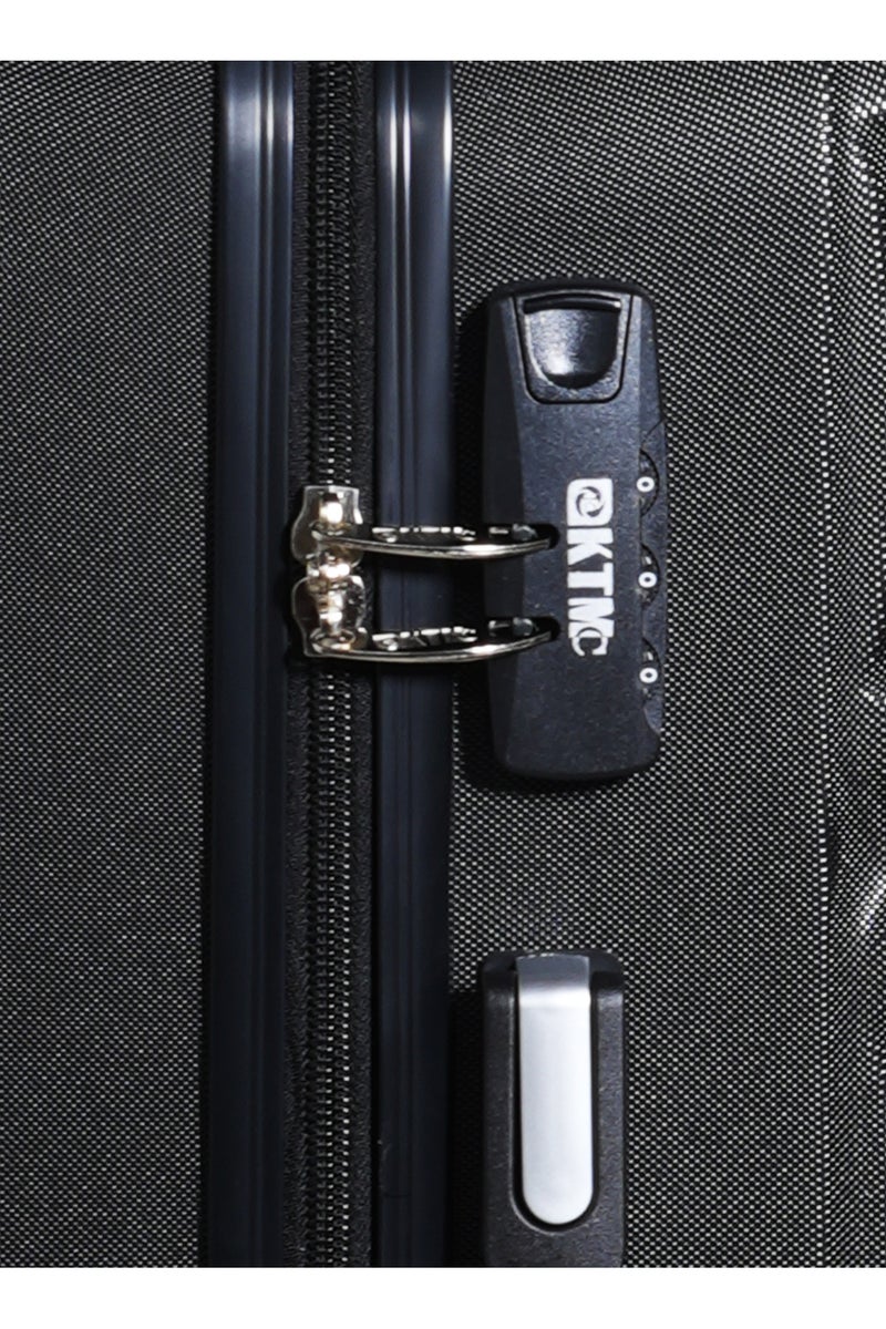 KTMC ABS Luggage 28 inches Checked Suitcases, KTMC-9191 Black - Image 5