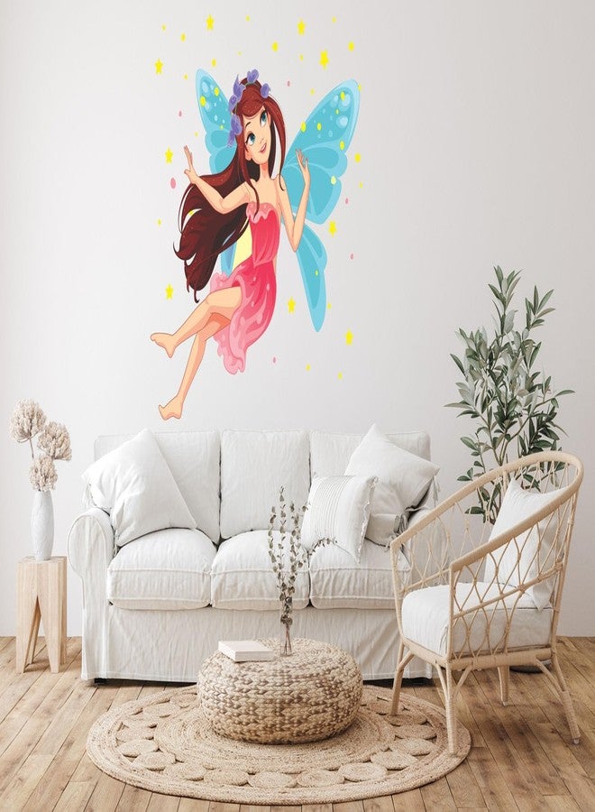 Wallbook Angel Wall Sticker | Wall Stickers for Home, Kitchen, Office, Bedroom & Living Room (64 x 71 cms) - Image 2