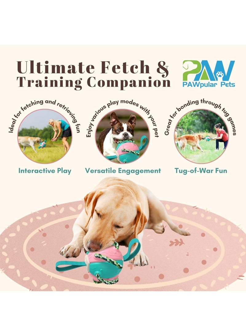 SYOSI Dog Flying Disc Ball, Interactive Frisbee and Soccer Toy for Dogs, Durable Chew Toy for Teeth Cleaning, Floating Design for Water Play and Outdoor Fetch Games, 22 cm - Image 5