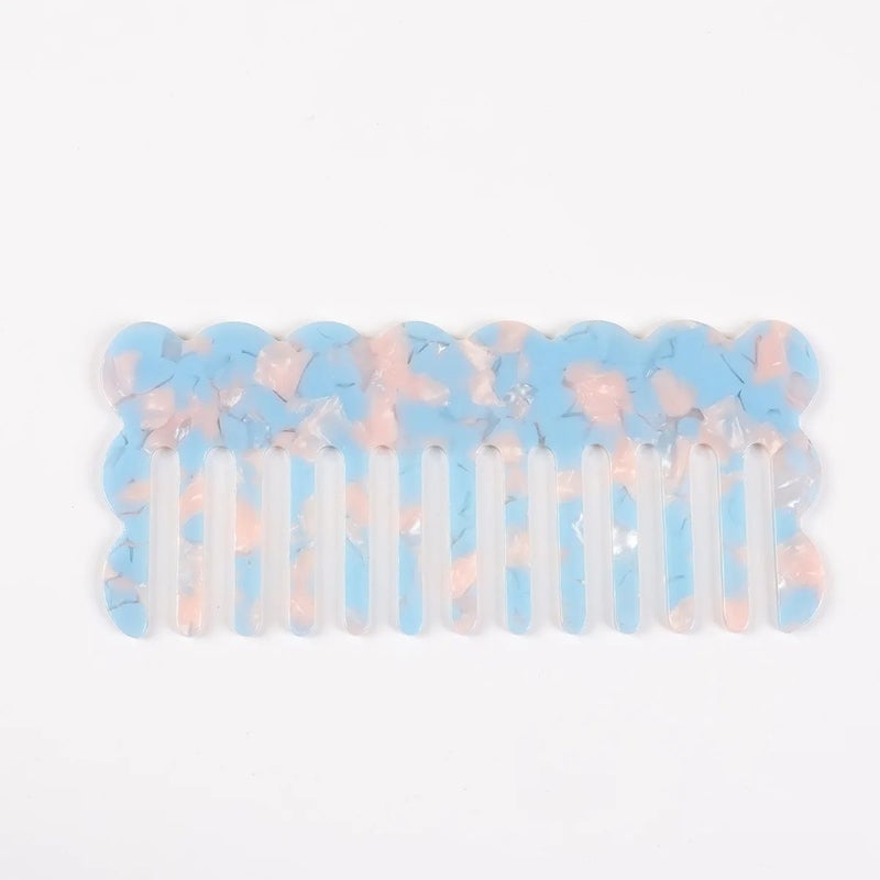 Y&D Ionic Acetate Wide Tooth Comb Set - Best-Selling Hairbrushes for Salon Use & Fashion Styling - Detangling & Cleaning Brush - Image 1
