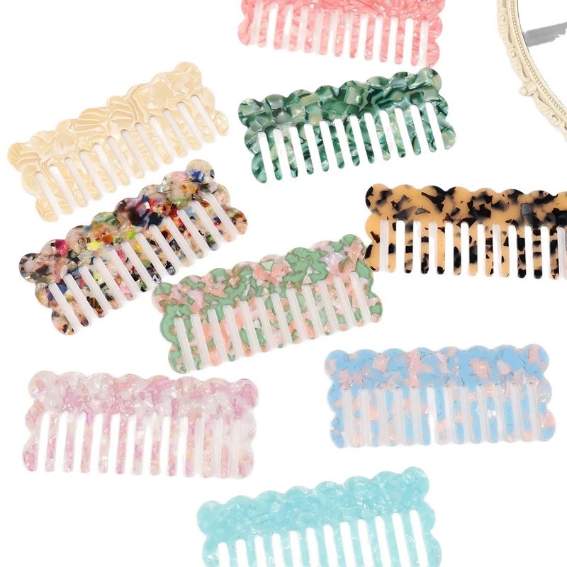 Y&D Ionic Acetate Wide Tooth Comb Set - Best-Selling Hairbrushes for Salon Use & Fashion Styling - Detangling & Cleaning Brush - Image 5