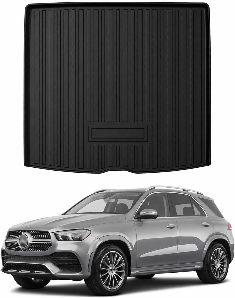 Mixsuper Custom Fit Cargo Liner for 2020-2024 Mercedes-Benz GLE Class 5 Passenger GLE Trunk Liner All Weather Durable Odorless 3D Anti-Slip Rear Trunk Cargo Mat Black Dense material - Image 1