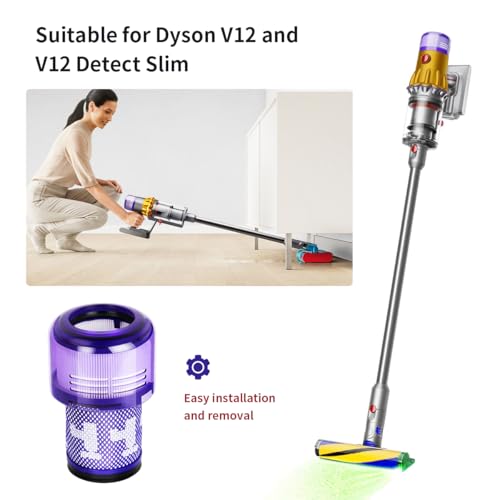 WuYan Replacement HEPA Filters for Dyson V12 Detect Slim,V12 Slim SV20 Removable and Washable Vacuum Cleaner Filter Replacement - Image 5