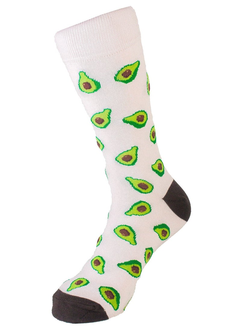 SAM SOCKS Women Set Of 3 Long Fruit Pattern 1 Sock Multi Color - Image 2