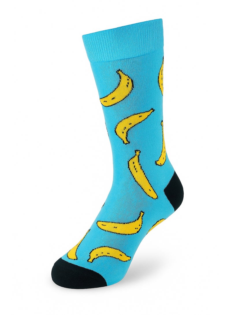 SAM SOCKS Women Set Of 3 Long Fruit Pattern 1 Sock Multi Color - Image 4