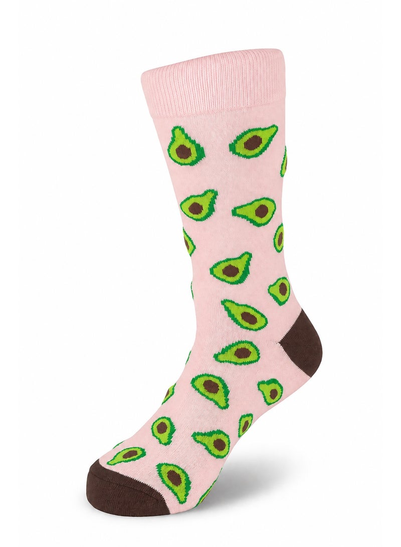 SAM SOCKS Women Set Of 3 Long Fruit Pattern 1 Sock Multi Color - Image 2