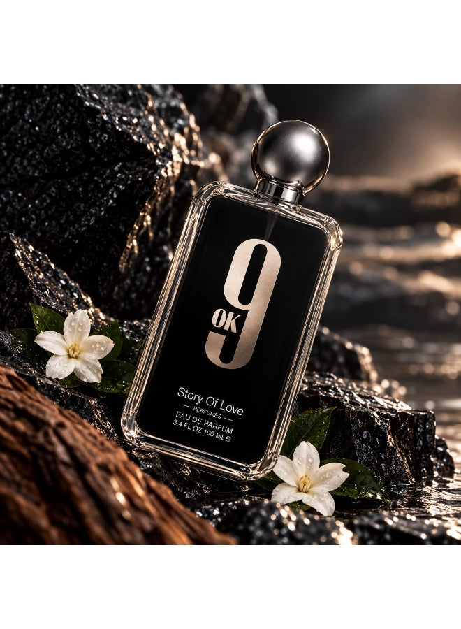 إنفلوانس جيرماني عطر 9 أو كيه ستوري أوف لوف أو دو بارفان للرجال والنساء، 100 مل، عبوة من قطعتين - Image 4