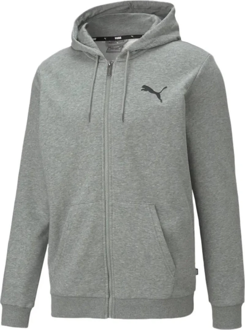 بوما ESS Small Logo FZ Gray Men's Hoodie
