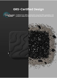 Tomtoc Terra-A27 360 Protective Puffy Laptop Sleeve for 16-inch MacBook Pro M4/M3/M2/M1 Pro/Max A3403 A3186 A2991 A2780 A2485 2024-2019, Quilted Design Soft Cute Puffer Bag Case for Dell XPS 16 Laptop Eco-Friendly Laptop Sleeve  - Image 5