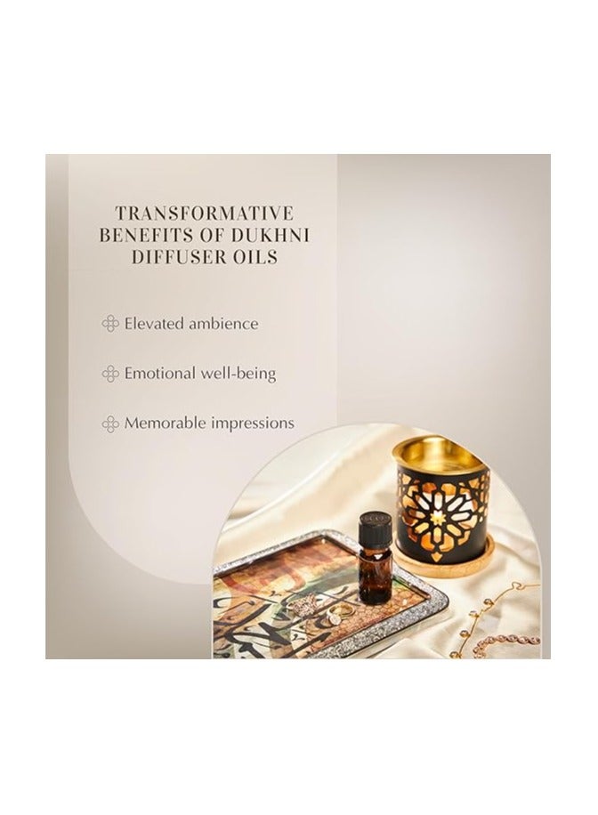 Dukhni Oud Al Khaleeji Diffuser Oil Blend | 3 x 10ml Arabic Oil for diffuser & humidifier | 100% Pure Halal Oils | Relax with home aromatherapy, for relaxation, massage & candle making - Image 4