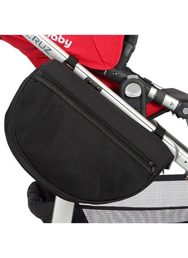 ROMIRUS ROMIRUS Insulated Stroller Organizer, Side Sling Stroller Saddle Bag, Black  - Image 5