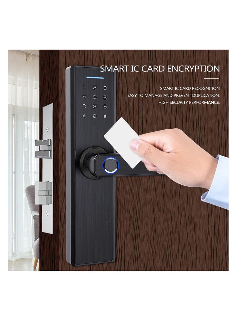 Generic Intelligent Fingerprint Door Locks Digital Electronic WiFi APP Password Lock  - Image 5