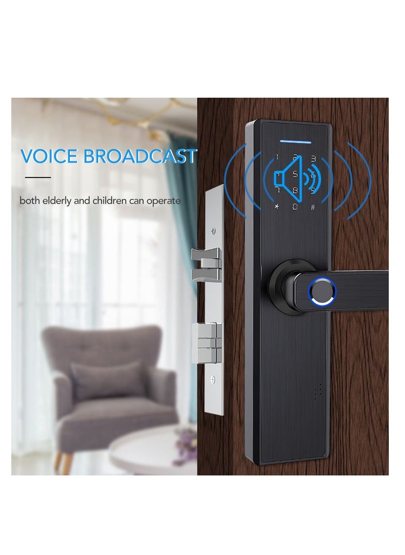 Generic Intelligent Fingerprint Door Locks Digital Electronic WiFi APP Password Lock  - Image 4