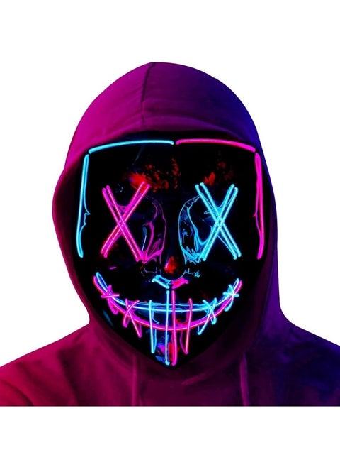 Led Mask with Gesture Sensing, LED Light Up Face Transforming Mask