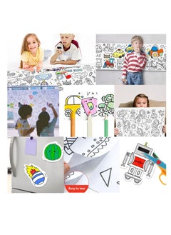 Generic Children's Drawing Roll Drawing Paper Roll DIY Painting Drawing Paper Filling Paper Early Educational Drawing Book for Kids, Cute Princess  - Image 2