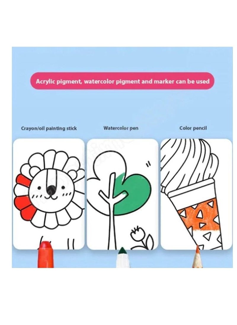 Generic Children's Drawing Roll Drawing Paper Roll DIY Painting Drawing Paper Filling Paper Early Educational Drawing Book for Kids, Cute Princess  - Image 3
