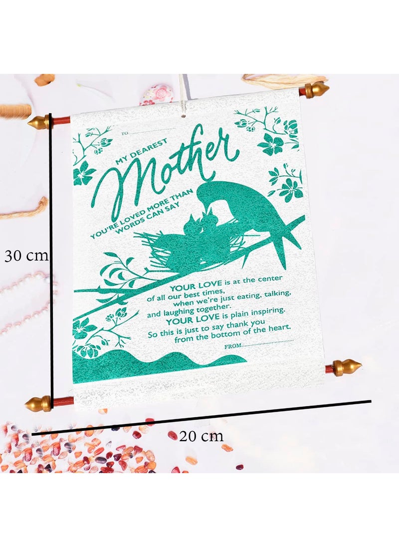 Saugat Traders - Saugat Traders Best Gift for Mother | Chocolate Gift Combo of Scroll Card and Hand Purse | Useful Gift for Mother In Law, Mummy | Mother's Day | Birthday - Image 1