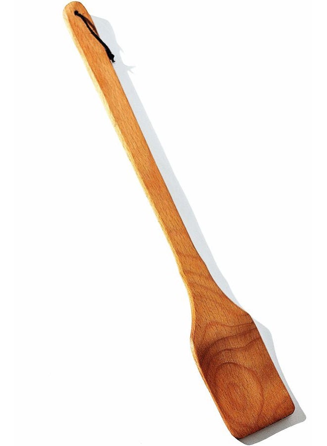ECOSALL Large Wooden Spoon - 18-inch Heavy Duty Cajun Stir Paddle for Cooking in Big Pots & Wall Décor - Big Spoon For Brewing, Grill, Mixing, Stirring - Solid Natural Hard Wood Long Spatula. - Image 1