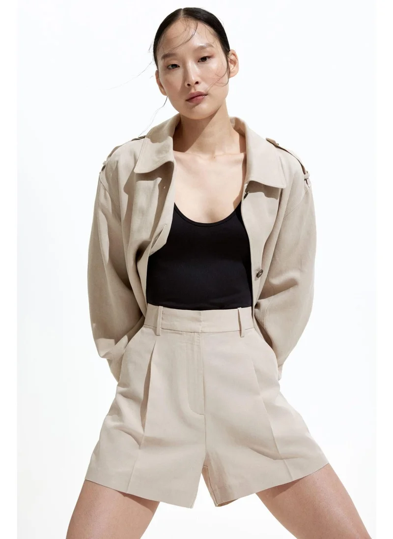 H&M Linen-blend shorts