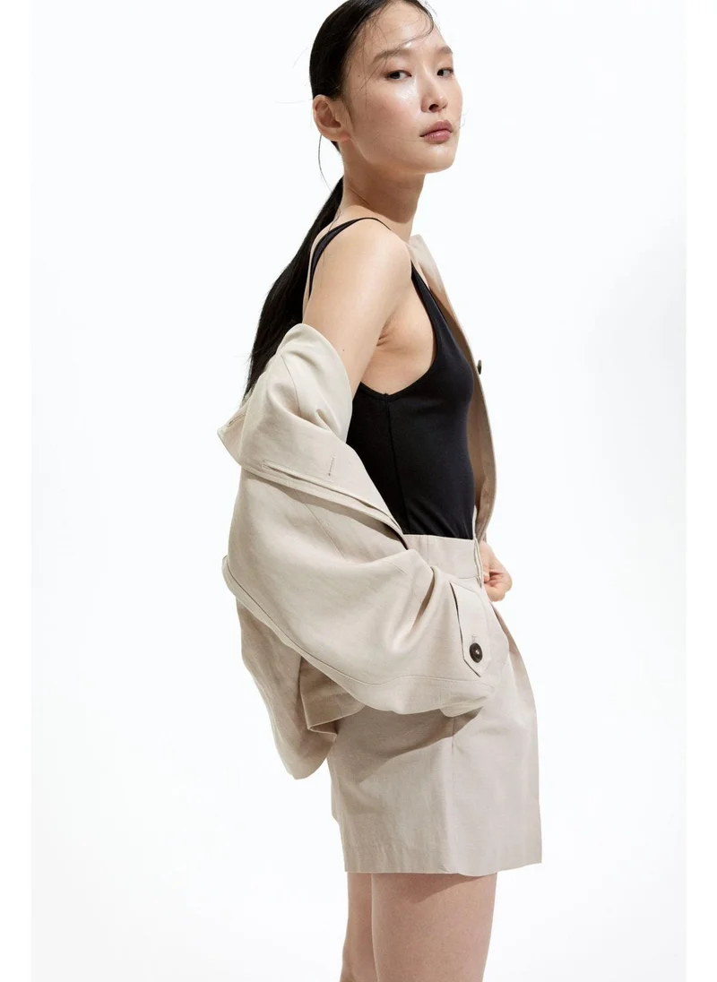 H&M Linen-blend shorts