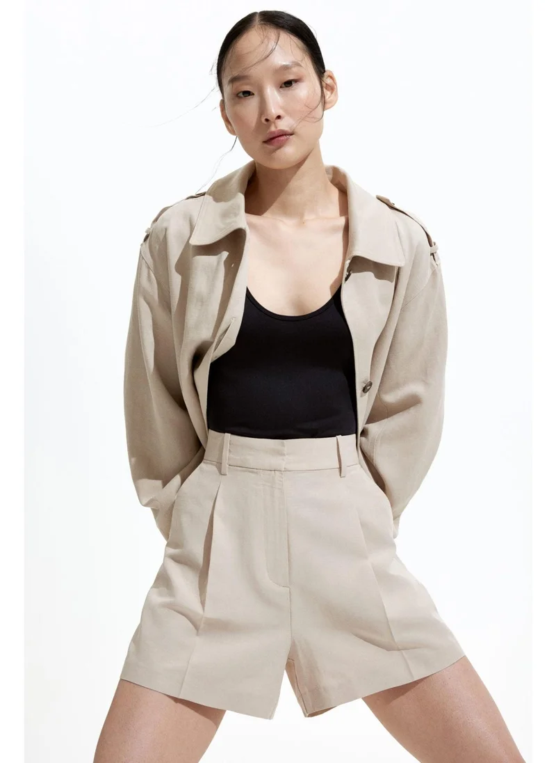 H&M Linen-blend shorts