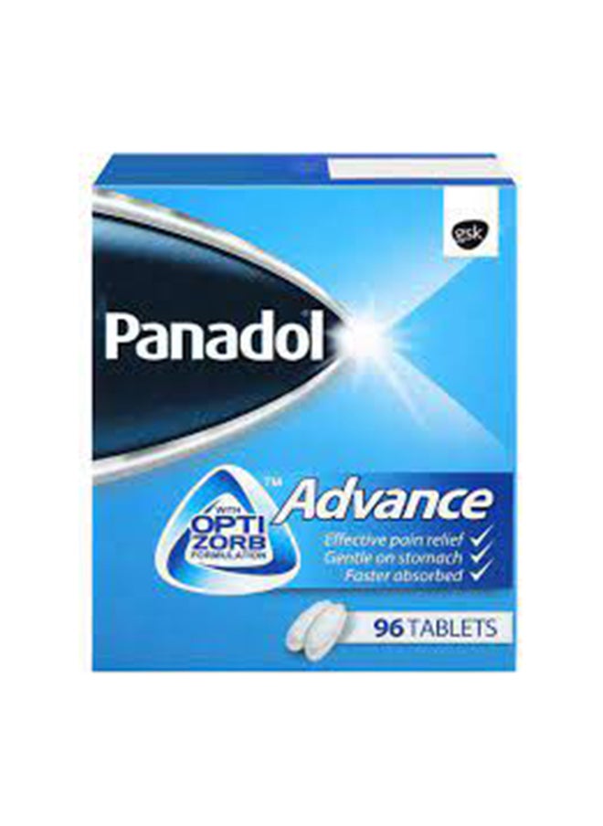 Panadol - أقراص بانادول أدفانس من شركة Gsk Consumer - عبوة من 96 قرصًا - Image 1