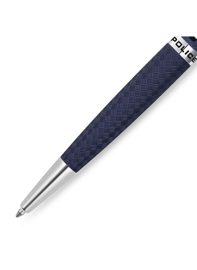 POLICE - Franklin Pen Blue Textured Finish Strong Grip Bold Design for Dynamic Individuals - Image 1