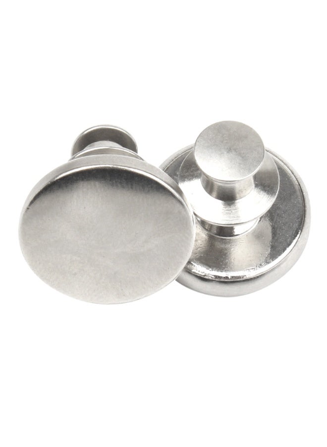 Jean Buttons pins, No Sew Instant Replacement Button，Adjustable 17mm Pants Buttons Kit, Set of 12