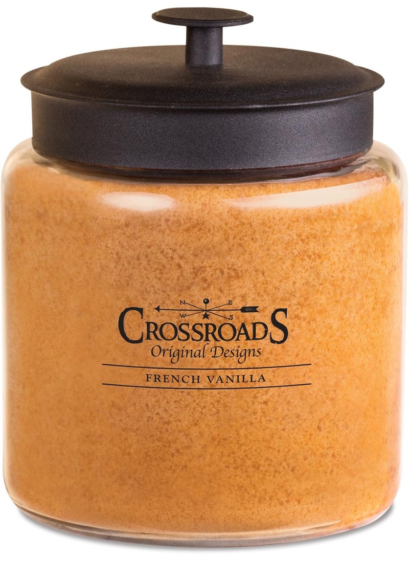 Crossroads Crossroads French Vanilla Scented 4-Wick Candle, 96 Ounce 