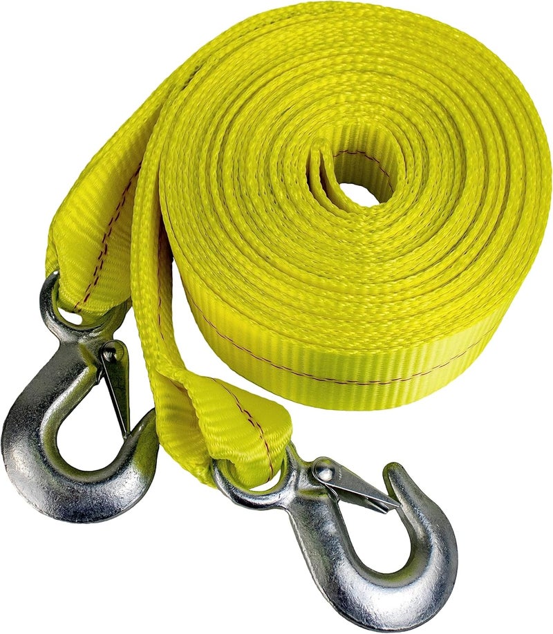 HFS (R) Heavy-Duty Tow Strap with Hooks | 10,000-Pound Capacity | Woven Polyester Webbing |HD Truck Recovery, ATV Towing, and Vehicle Rescue |Tow Rope for Versatile Applications 2 Inch X 30 Ft - Image 5
