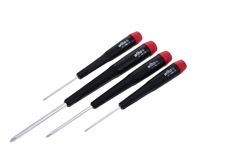 Wiha 26194 Screwdriver Set, Phillips With Precision Handles, 4 Piece - Image 1