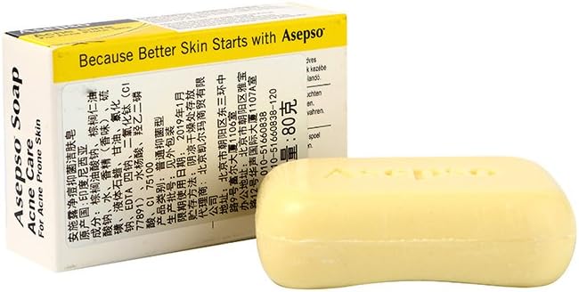 Asepso SULPHUR Plus Salicyclic Acid for Acne Prone Skin Bar Soap 28 Oz - Image 4