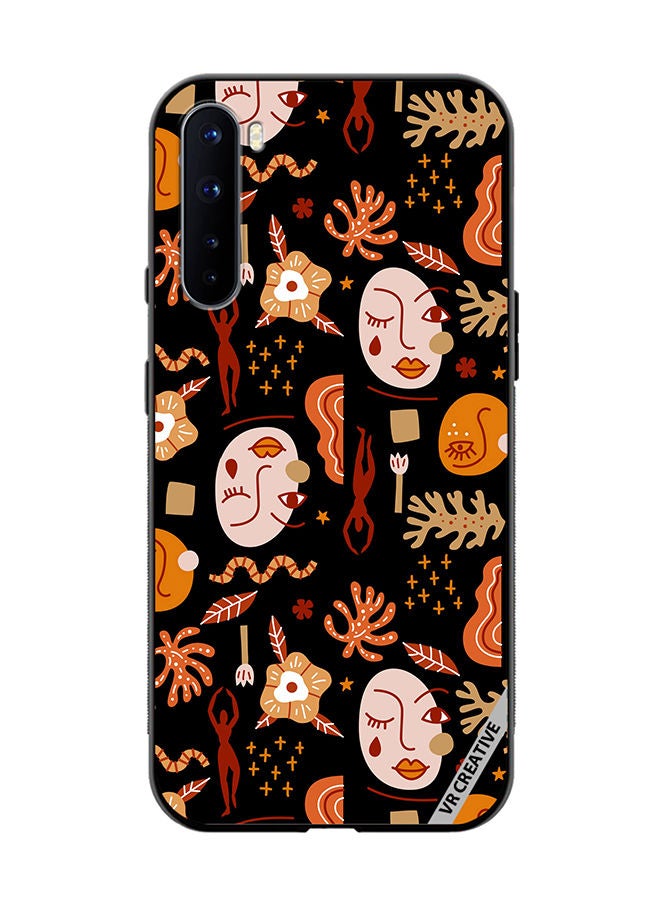 VR CREATIVE Protective Case Cover For OnePlus Nord Silhouettes Of People Design Multicolour - Image 1