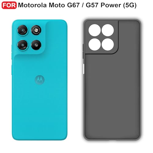 CEDO Back Cover for Case Cover for Motorola Moto G67 / G57 Power (5G) | Camera Bump Protection & Inner Velvet Fabric Lining | Ultra Slim Matte Soft Rubberised Case Cover (Blue) - Image 2