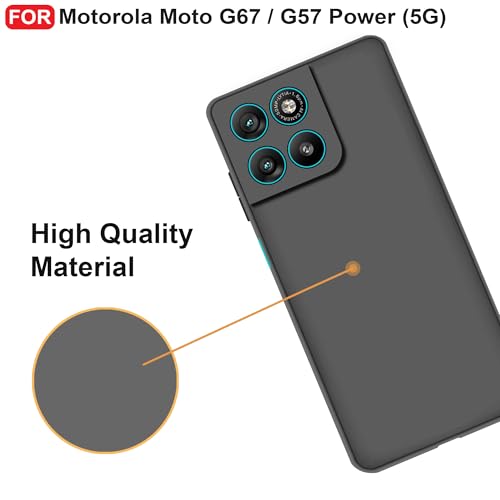 CEDO Back Cover for Case Cover for Motorola Moto G67 / G57 Power (5G) | Camera Bump Protection & Inner Velvet Fabric Lining | Ultra Slim Matte Soft Rubberised Case Cover (Blue) - Image 5