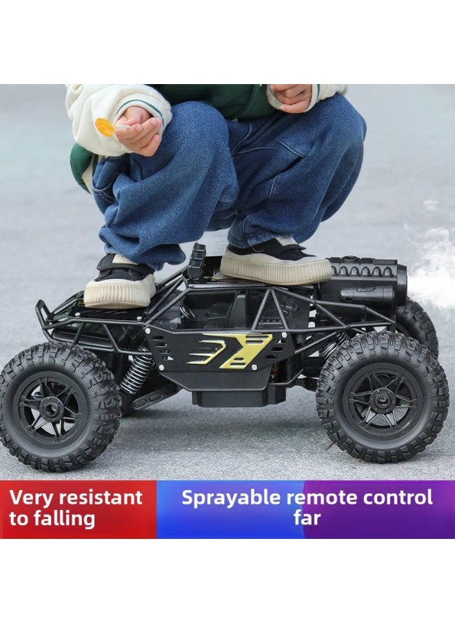 Generic Super Large Remote Control Car Drifting Four-wheel Drive Off-road Vehicle Climbing Big Foot High-speed Racing Children Boy Charging Toy Car-Color:8K HD Camera Reconnaissance Car/dual-mode Remote Control/extra Large [alloy Black]]-Proportion:Double-electric Hurricane For 90 Minutes + Screwdriver + Remote Control Battery + Charging Cable  - Image 5