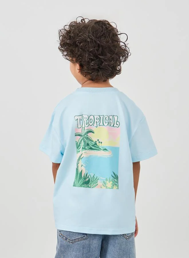 Styli Styli Graphic Print Short Sleeve T-Shirt