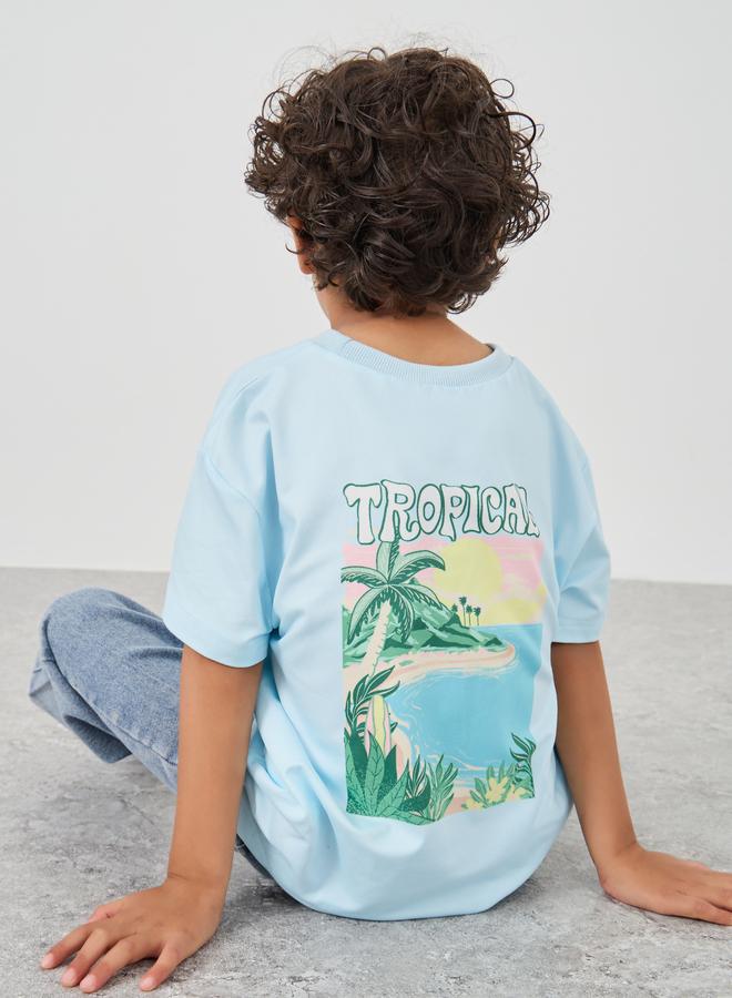 Styli Styli Graphic Print Short Sleeve T-Shirt  - Image 1