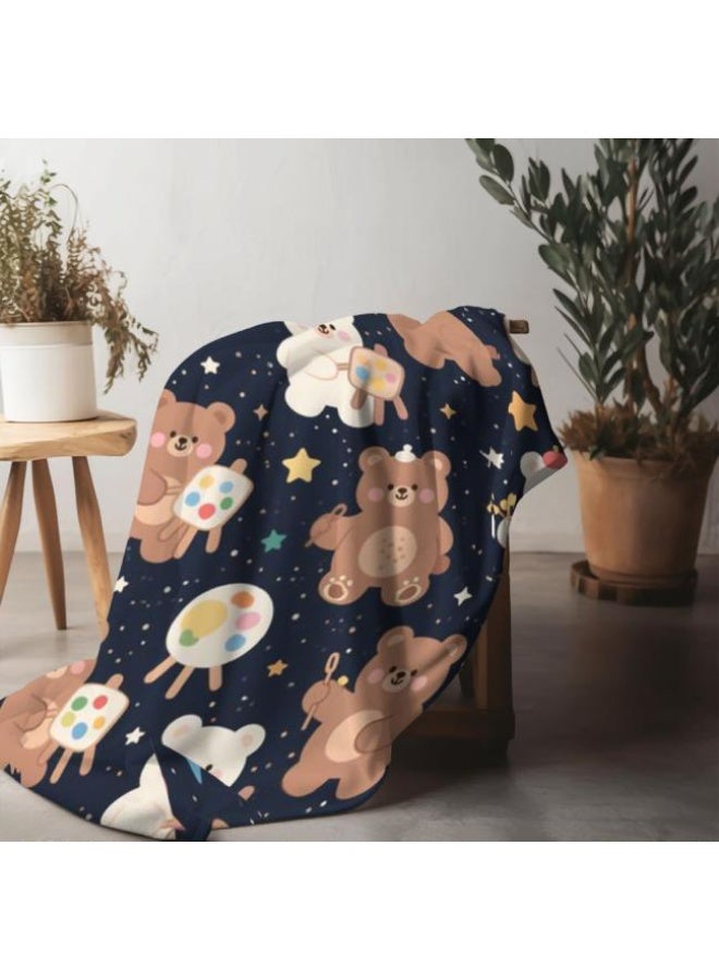 general Baby and children's cartoon flannel thin blanket (warm and comfortable, suitable for sleep, game use) 70cm*100cm - Image 5