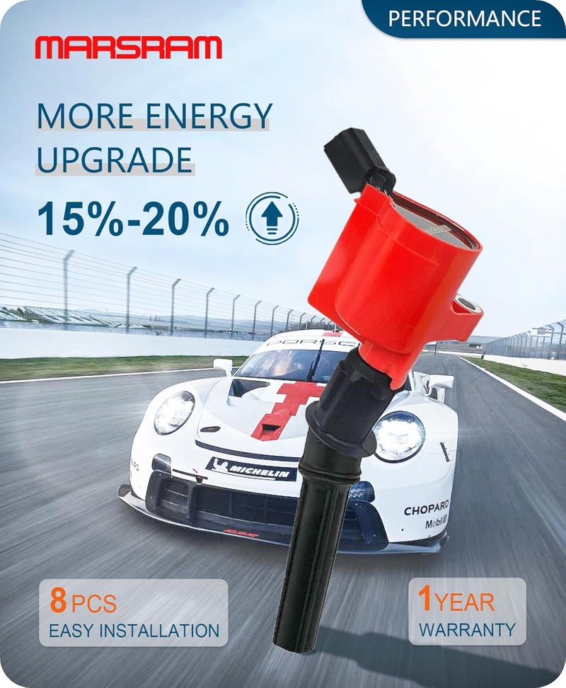 Marsram Ignition Coil Pack DG508 Set of 8 for Ford Mercury Lincoln V8 Engines - Image 3