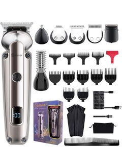 Hatteker Hatteker Beard Trimmer for Men Waterproof Hair Trimmer Electric Razor Cordless Hair Clippers Shavers for Men Shaving Kit for Nose Mustache Body Facial Beard Grooming Kit Fathers Gifts for Dad 