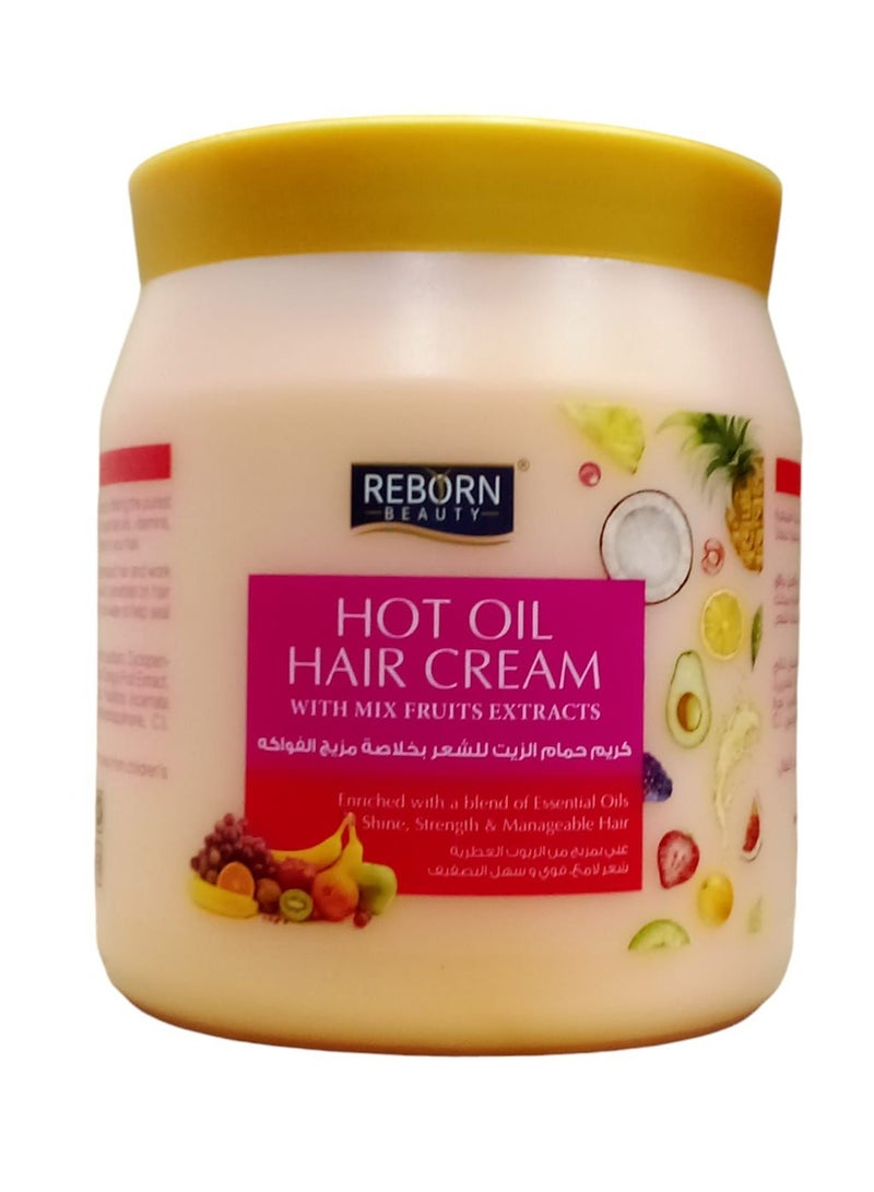 Hot Oil hair Cream With Mix Fruits Extracts 1000 ML