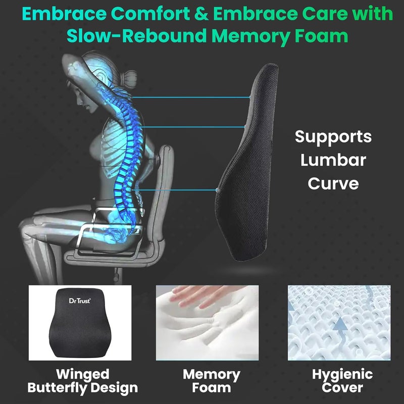 Dr Trust Dr Trust USA Backrest for Car Seat Office Chair to Sit Up