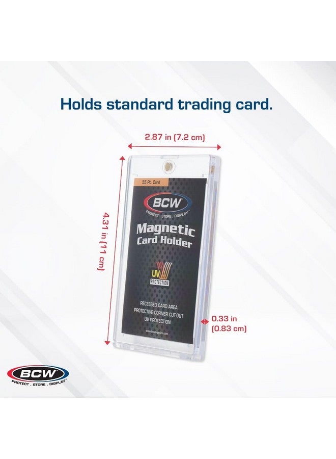 BCW Magnetic Card Holder - 55 PT Thickness - 10 ct | Protective Display Card Case with Secure Gold Magnet Closure | UV Protection, Quick Access Design for Sports, Gaming, and Collectible Cards - Image 3