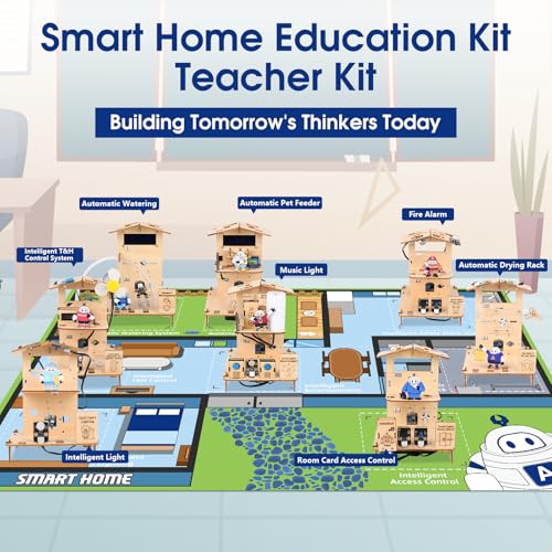 ACEBOTT 8Piece Set ESP32 STEM Smart Home Education Kit Compatible with Arduino STEM Robotics Science Kits for Kids Age 12 Engineering Projects STEAM Activities Gifts 12 Year Old Boys Crafts - Image 5