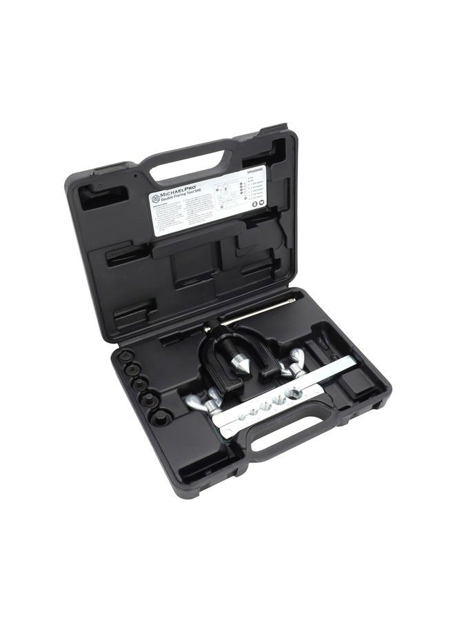 MichaelPro MP009090 Single and Double Flaring Tool Kit with Extra Adapters- Use on Aluminum, Copper, Soft Steel Brake Line and Brass Tubing - Image 1
