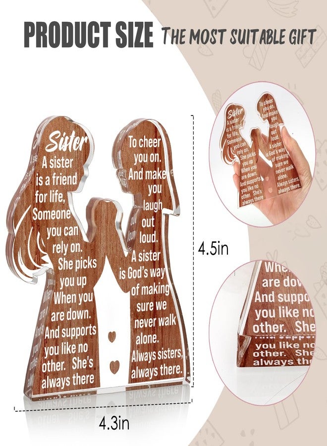 LuoHere Cool Sister Birthday Gifts from Sisters for Women Adult Big Little Best Sister Ever - Unique Easter Basket Essentials Stuffer Valentines Christmas 2025 Mothers Day Gifts for Soul Friend Memorable Gift - Image 3