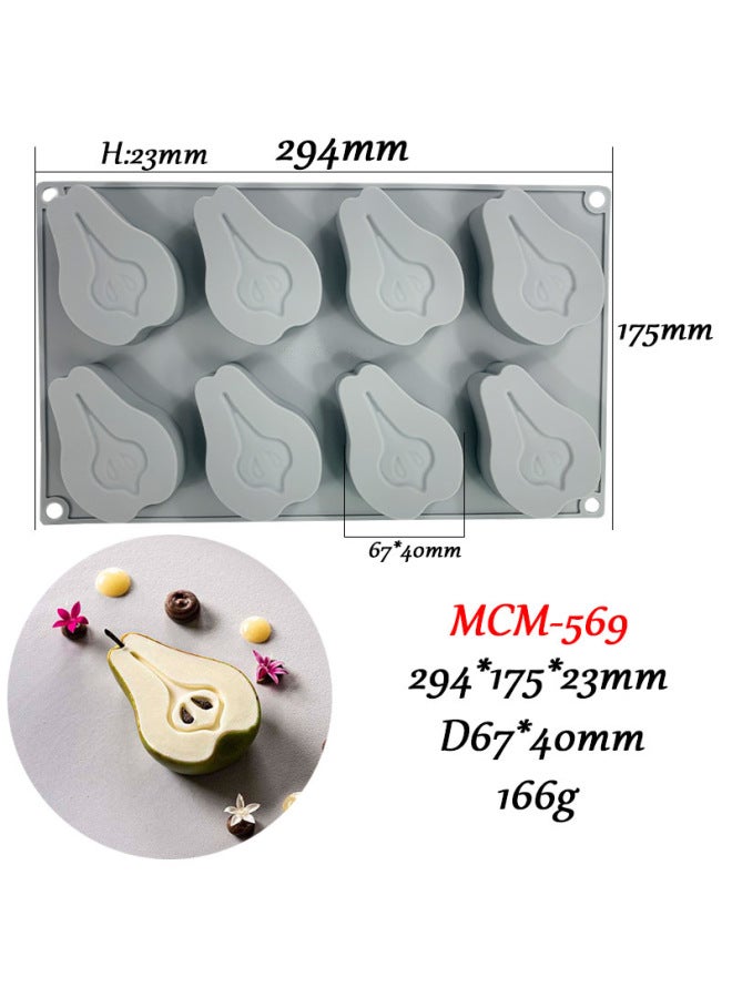 Daily Use Kitchen Dining Utensils/cake Molds/round Cake Molds-Specifications:(166g) Pear MCM-569  - Image 1