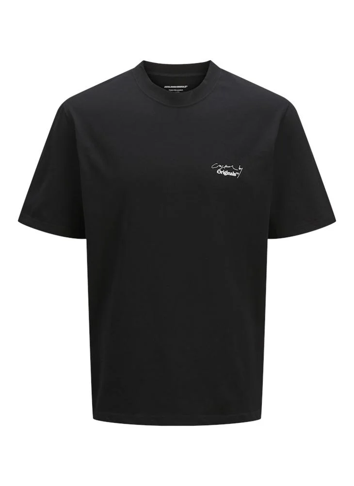 JACK & JONES Jorsplit Logo Crew Neck T-Shrt